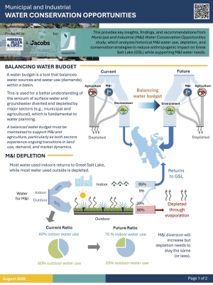 GSL Basin Integrated Plan: Municipal & Industrial Water Conservation Opportunities Report