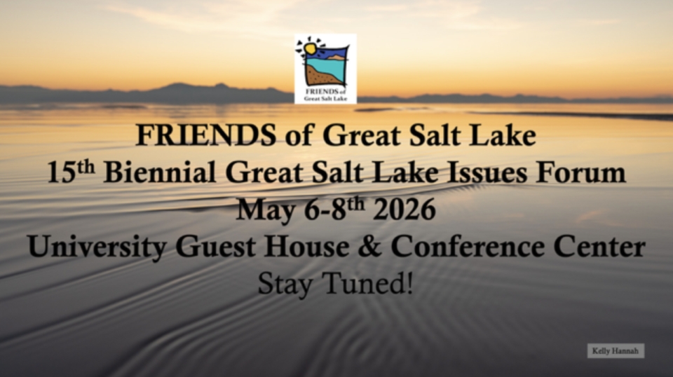 Stay Tuned: 2026 Great Salt Lake Issues Forum